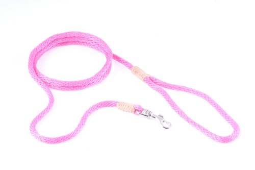 alvalley Nylon Snap Leine für Hunde 6 mm x 4 ft, XL, Hot Pink von alvalley