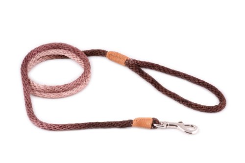 alvalley Nylon Snap Leine für Hunde 8 mm x 4 ft, Small, Brown Multicolor von alvalley