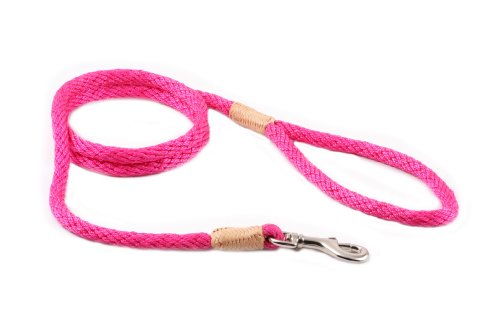 alvalley Nylon Snap Leine für Hunde 8 mm x 4 ft, Small, Hot Pink von alvalley