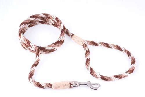 alvalley Nylon Snap Leine für Hunde 8 mm x 4 ft, s, Brown Combo von alvalley