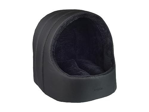 Hundehöhle/Katzenhöhle Oval Aspen S/M/L Amiplay (M 40[x] x40[y] x42[h] cm, Schwarz) von amiplay