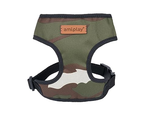 Amiplay Verstellbares Hunde Brustgeschirr Scout Adventure - Ergonomisches Hundegeschirr für kleine, mittelgroße und große Hunde - Atmungsaktiv, Sicher und Leuchtend - Ideal für tägliche Spaziergänge von Amiplay