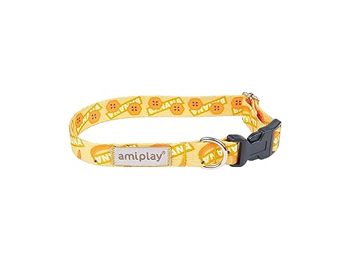 Amiplay BeHappy Verstellbares Hundehalsband - Wetterfestes Zughalsband für Hunde, Leuchthalsband Hund, Stufenlos Einstellbar, Ideal für Kleine bis Große Hunde, Robust und Langlebig von Amiplay