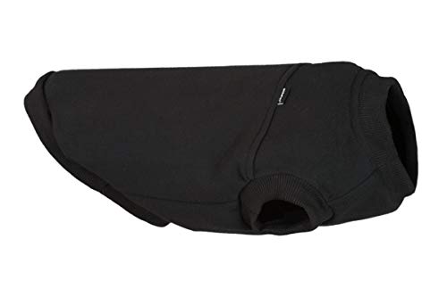 amiplay Hundebluse 'Denver' | Hundebekleidung | Sweatshirt | Hundepullover | warme Kleidung, Farbe:Schwarz, Größe:25 cm | 25 [g] x 29 [b] x 42 [d] cm von amiplay