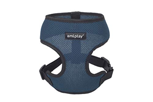 amiplay Hundegeschirr Brustgeschirr Scout AIR 6 Größen und 5 Farben (XS 25-40cm, Dunkelblau) von amiplay