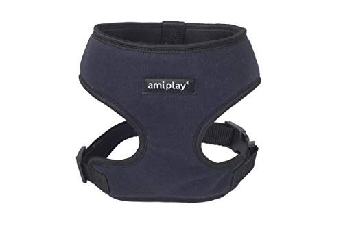 amiplay Hundegeschirr Brustgeschirr Scout Denver 6 Größen und 4 Farben (XL 55-70cm, Dunkelblau) von amiplay