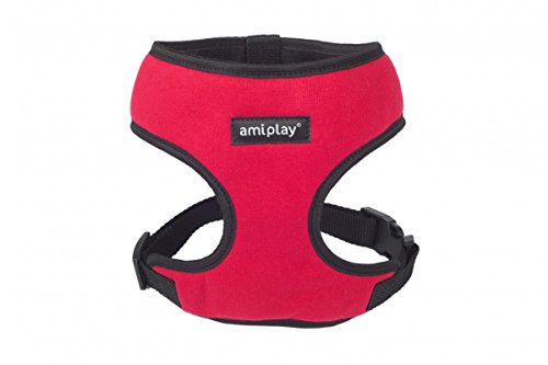 amiplay Hundegeschirr Brustgeschirr Scout Denver 6 Größen und 4 Farben (XXL 65-80cm, Rot) von amiplay