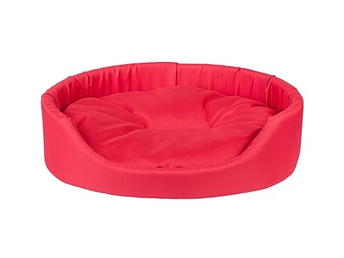 Amiplay Hundeliegeplatz/Katzenliegeplatz Oval Basic - hundebett,Waschbar, Ideal für Große Hunde und Mittelgroße Hunde, Strapazierfähiges Hundekissen mit Synthetischen Daunen und Schaumstoff von Amiplay