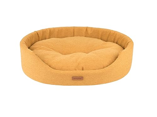 Amiplay Hundeliegeplatz, Katzenliegeplatz Oval Montana - Robustes Hundebett & Katzenbett, Ideal für Große und Mittelgroße Hunde, Orthopädische Hundematratze, Leicht zu Reinigen, Natürliches Design von Amiplay