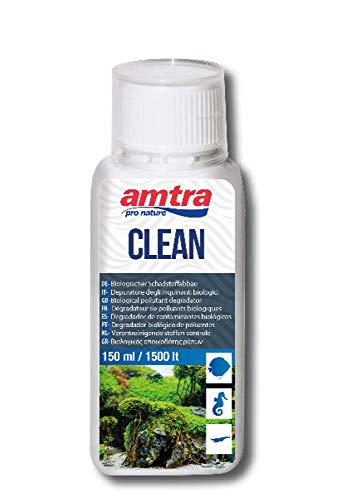 Amtra Pro Nature biologischer Schadstoffabbau 150ml Süßwasser & Meerwasser Wasserreiniger für Aquariumpflege von amtra pro nature