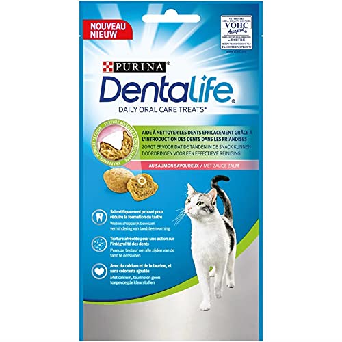 Animalerie DENTALIFE Leckerlis für Katzen mit Lachs, 40 g, 4 Stück pro Packung von animaux