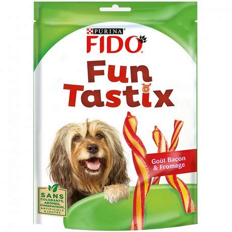 Petcare Fido Fun Tastix Schinken und Käse für Hunde, 150 g, 4 Stück von animaux