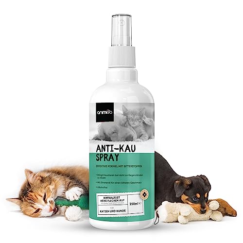 animigo Anti Kau Spray Hunde & Katze - 250ml ohne Alkohol - Sofaschutz - Anti Kratz Spray Katzen für Möbel, Türen, Tapete, Teppiche, Kabel, Schuhe & Kleidung - Fernhaltespray Hund & Katzenabwehrspray von animigo