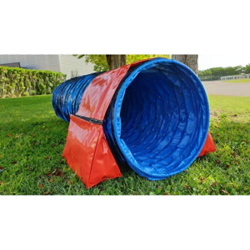 animo concept Agility Hunde-Agility Obstacle Agility – Agility für Hunde – Training Tiere – Sport Hund – Training Welpen – Gewichtstasche mit Reißverschluss mit Klettband blau von DOG Copenhagen