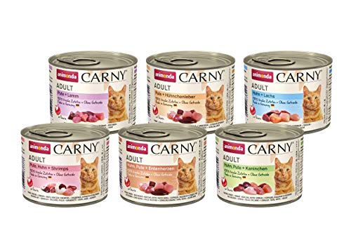 Carny Katzen Nassfutter Mix Geflügel Variation (6 x 200g), Katzen Nassfutter von animonda ohne Getreide und Zucker, mit frischen fleischlichen Zutaten von animonda Carny