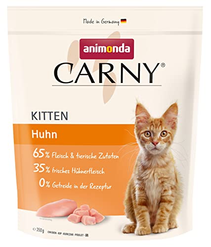 Carny Katzen Trockenfutter Kitten mit Huhn (1 x 350g), Kitten Getreide und Zuckerfreies Trockenfutter von animonda für wachsende Katzen von animonda Carny