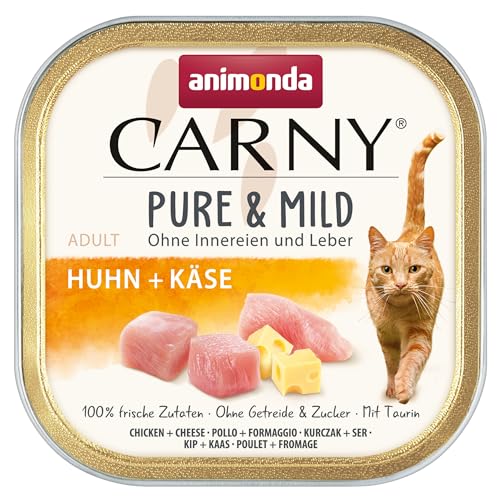 animonda Carny Katzenfutter nass Pure & Mild Huhn + Käse 100 g, Adult von animonda Carny