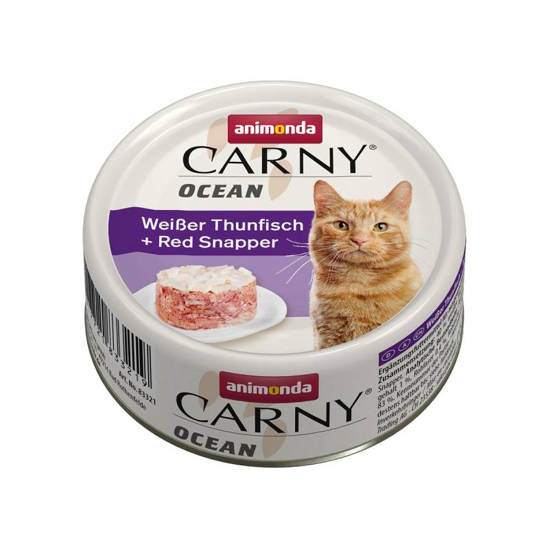 animonda Carny Ocean Weißer Thunfisch und Red Snapper 12x80g von animonda Carny