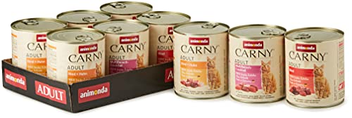 animonda Carny adult Katzenfutter, Nassfutter für ausgewachsene Katzen, Herzhafte Variation, 6 x 800 g von animonda Carny