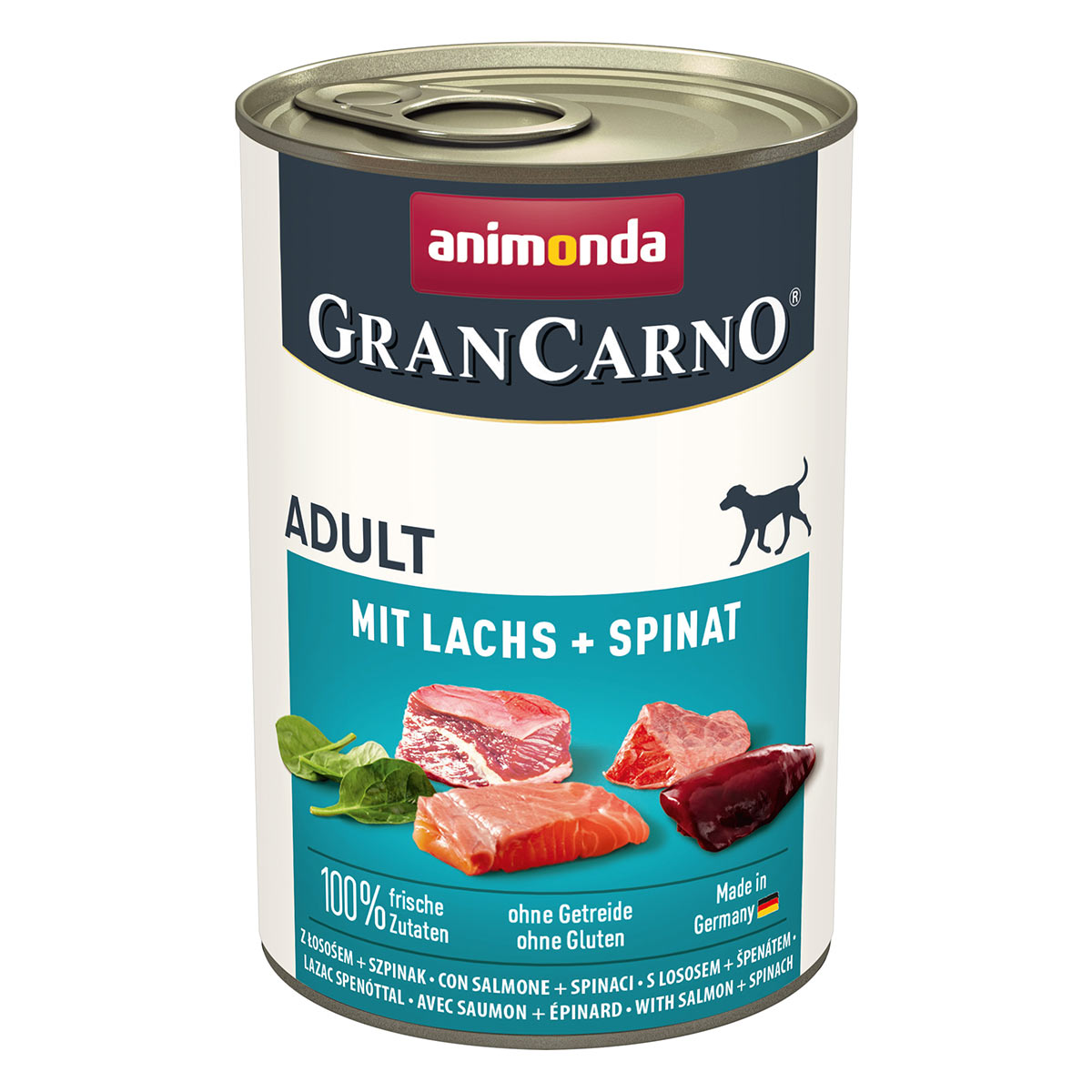 animonda GranCarno Adult mit Lachs + Spinat 6x400g von animonda GranCarno