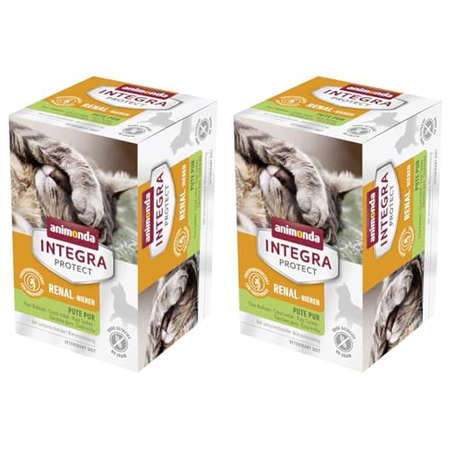 animonda Integra Protect Nieren Katzen, Nassfutter bei Niereninsuffizienz, Pute pur, 6 x 100 g (Packung mit 2) von Animonda Integra Protect