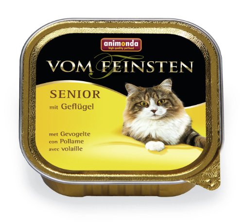 ANIMONDA Senior Nassfutter VOM FEINSTEN Geflügel 100g für ältere Katzen von animonda Vom Feinsten