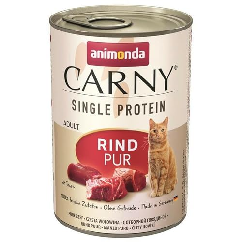 Animonda Carny Adult Single Protein Rind pur 400g (Menge: 6 je Bestelleinheit) von animonda Vom Feinsten