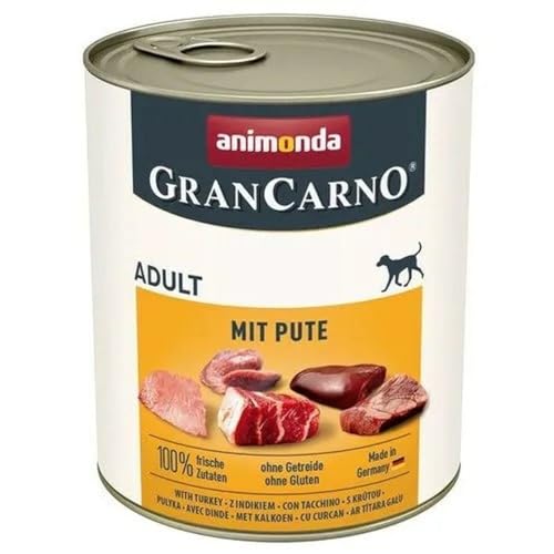 Animonda Nassfutter GranCarno Adult with Turkey Truthahn, 800 g von animonda Vom Feinsten