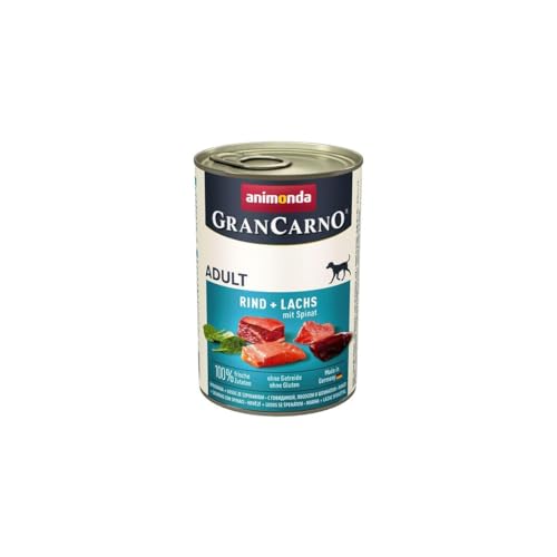 Animonda Nassfutter Grancarno Adult Lachs Spinat 400 g von animonda Vom Feinsten