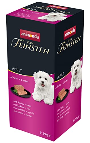 vom Feinsten Hundefutter nass mit Pute + Lamm (6 x 150g), Hundefutter ohne Getreide und Zucker von animonda, mitfrischen, fleischlichen Zutaten von animonda Vom Feinsten