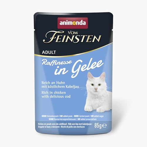 animonda Vom Feinsten Adult Raffinesse in Gelee reich an Huhn mit Kabeljau 24 x 85 g von animonda Vom Feinsten