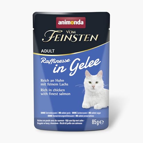 animonda Vom Feinsten Adult Raffinesse in Gelee reich an Huhn mit Lachs 24 x 85 g von animonda Vom Feinsten