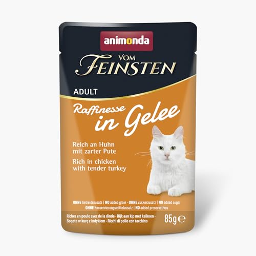 animonda Vom Feinsten Adult Raffinesse in Gelee reich an Huhn mit Pute 24 x 85 g von animonda Vom Feinsten