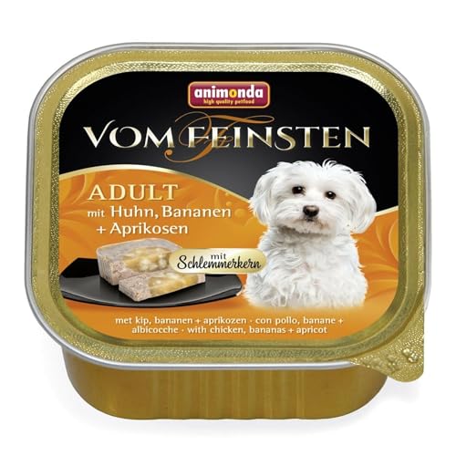 vom Feinsten Hundefutter nass mit Schlemmerkern mit Pute + Schinken (22 x 150g), Hundefutter nass ohne Getreide und Zucker von animonda von animonda Vom Feinsten