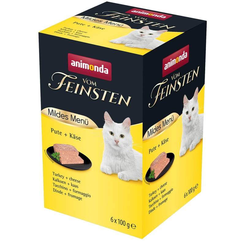 animonda vom Feinsten Adult Mildes Menü Pute + Käse 6x100g von animonda vom Feinsten