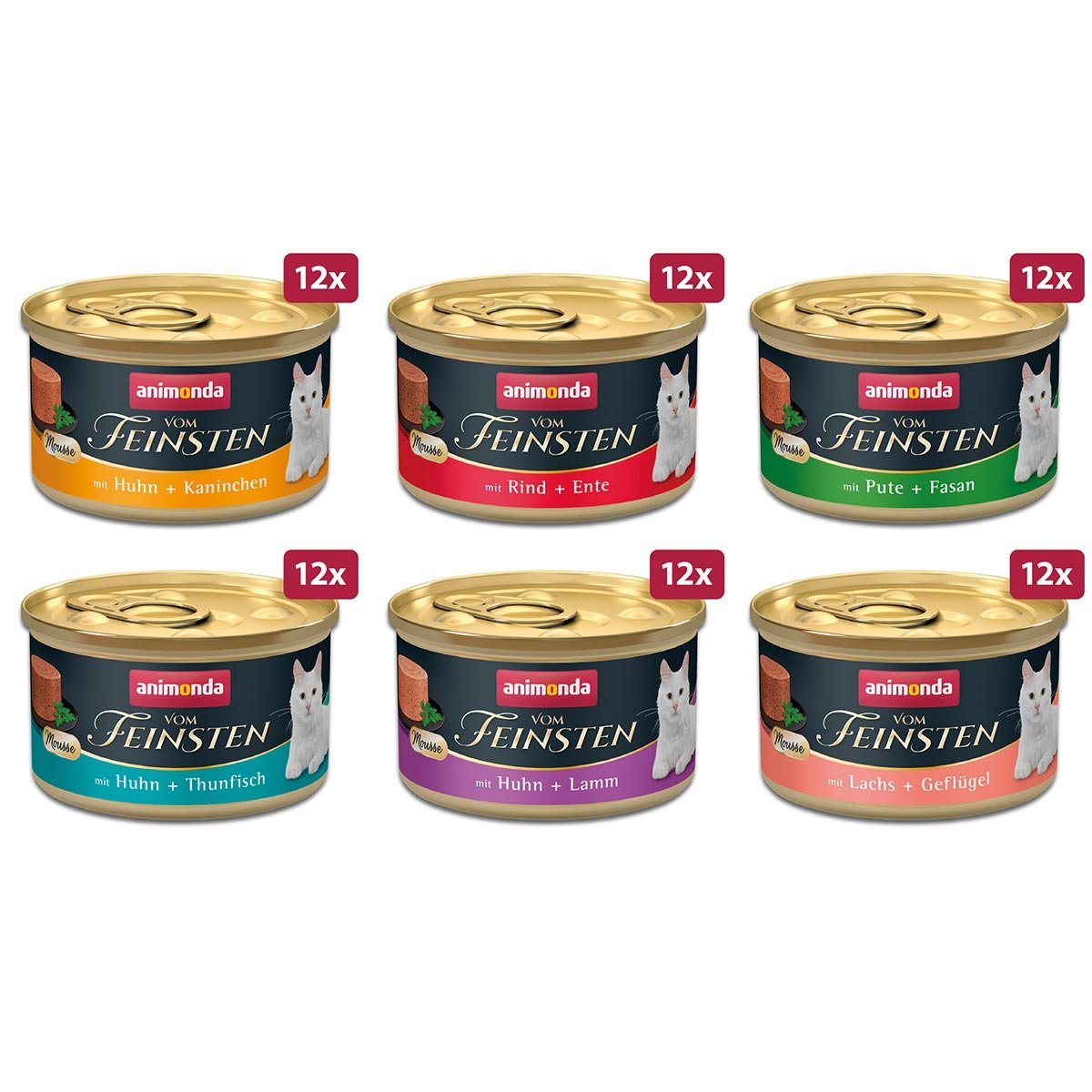 animonda vom Feinsten Adult Mousse-Vielfalt 72x85g von animonda vom Feinsten