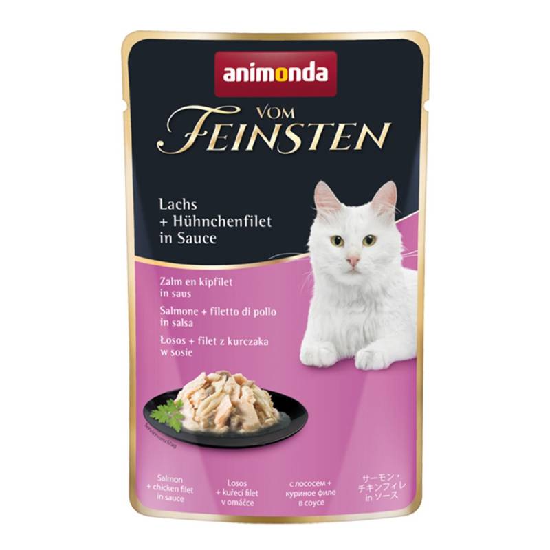 animonda vom Feinsten Lachs und Hühnchenfilet in Sauce 18x50g von animonda vom Feinsten