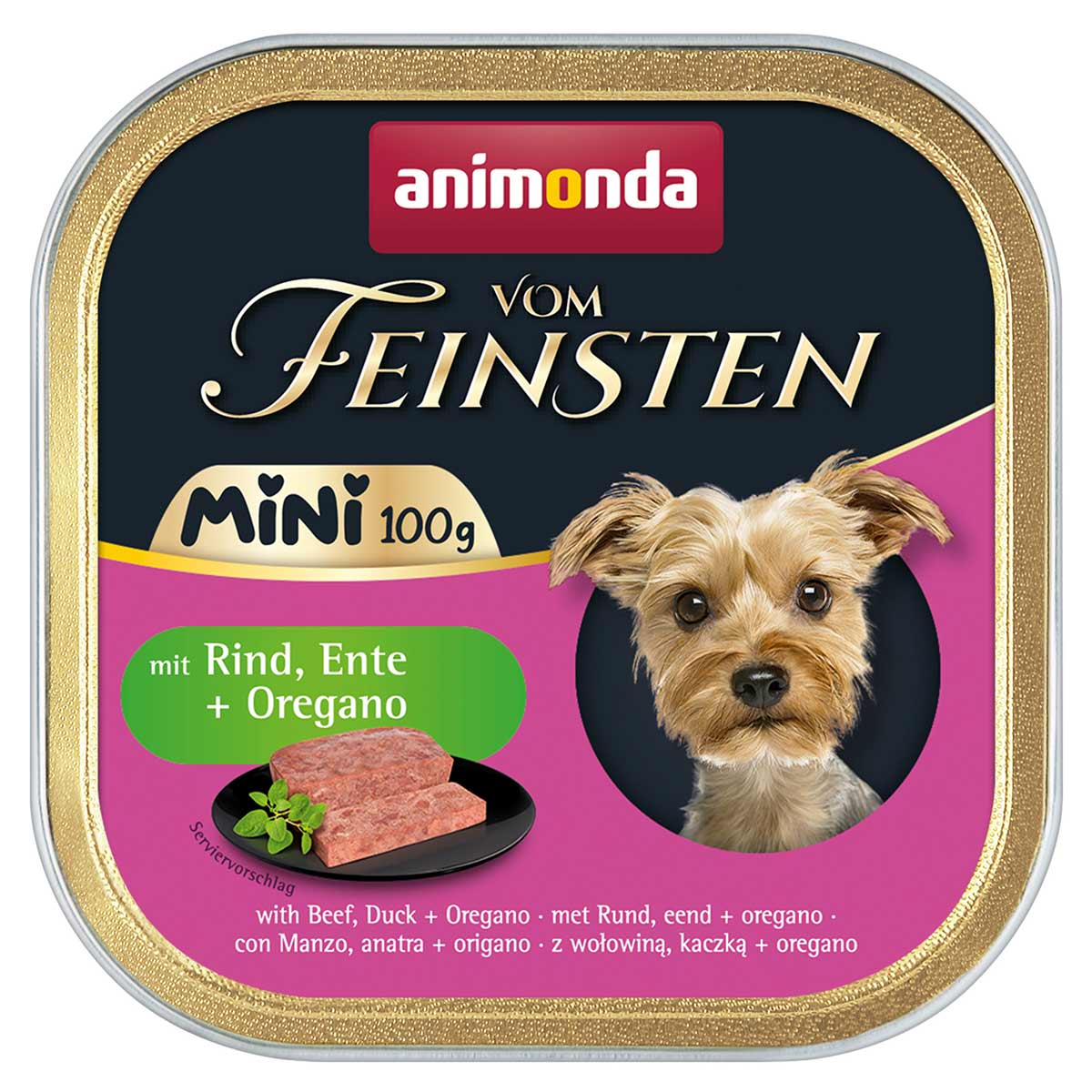 animonda vom Feinsten Mini Rind, Ente + Oregano 32x100g animonda vom Feinsten Mini Rind, Ente + Oregano 32x100g von animonda vom Feinsten
