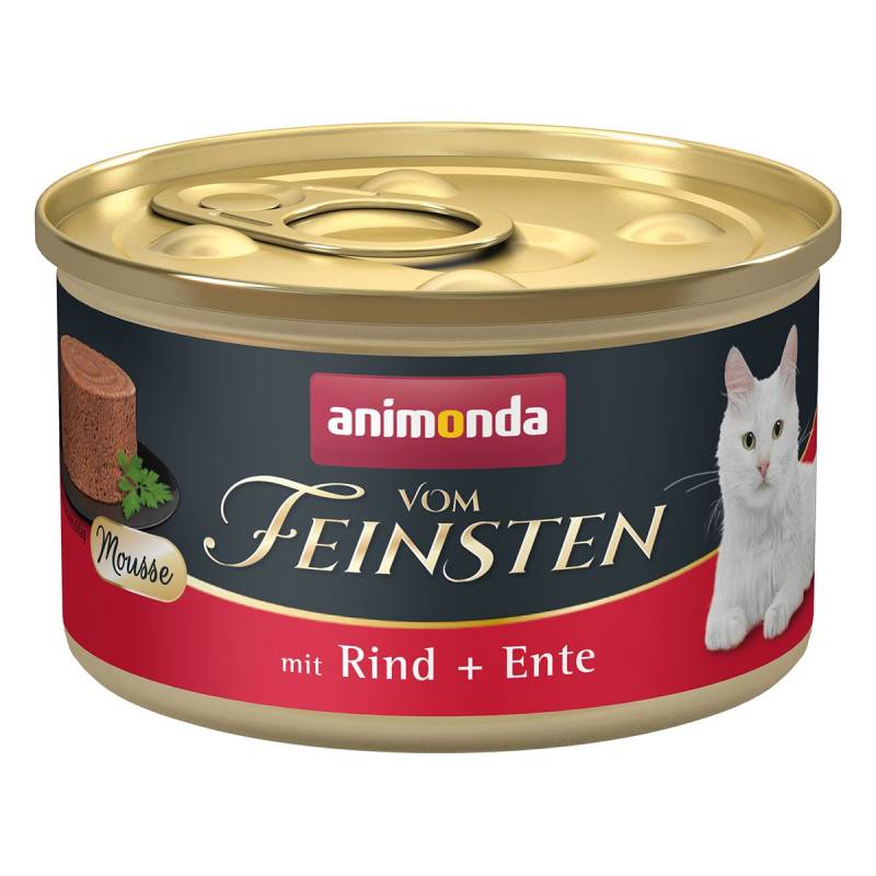 animonda vom Feinsten Mousse mit Rind + Ente 24x85g von animonda vom Feinsten