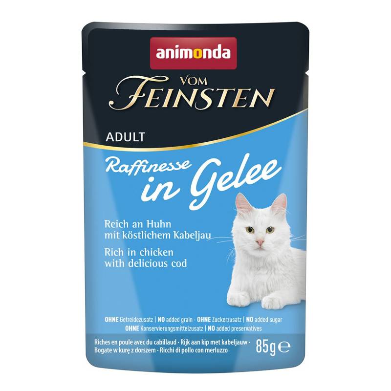 animonda vom Feinsten Raffinesse Gelee Huhn und Kabeljau 24x85g von animonda vom Feinsten