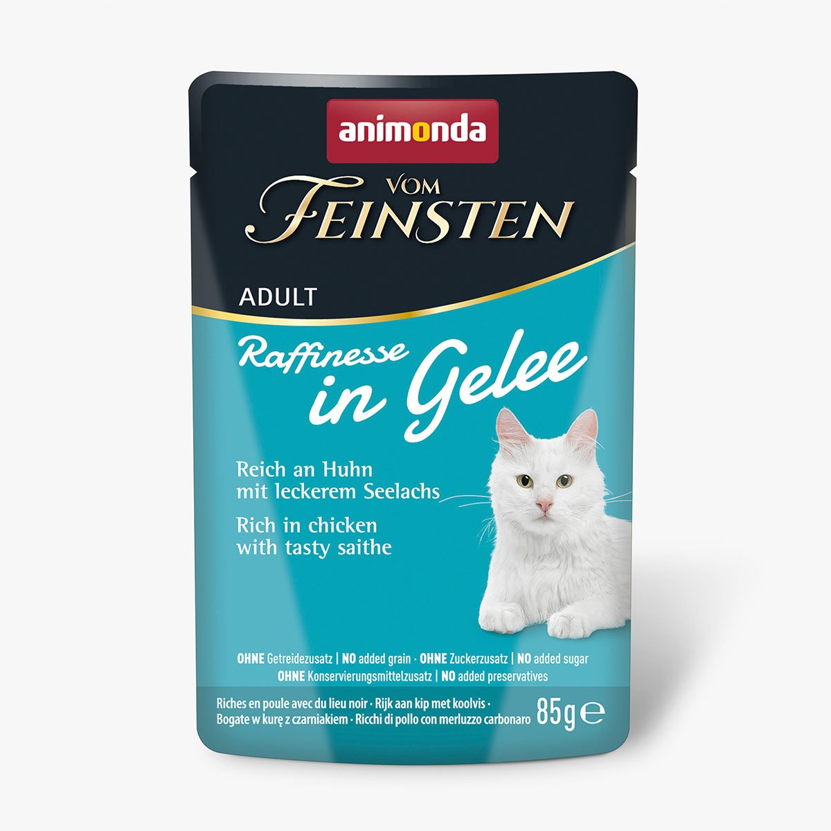 animonda vom Feinsten Raffinesse Gelee Huhn und Seelachs 24x85g von animonda vom Feinsten