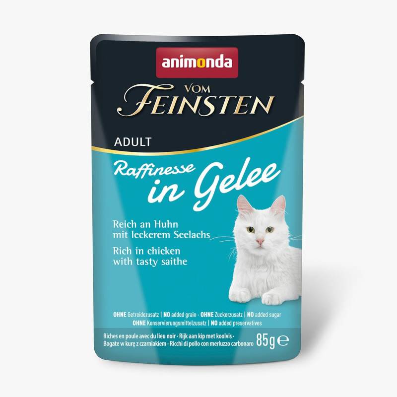 animonda vom Feinsten Raffinesse Gelee Huhn und Seelachs 24x85g von animonda vom Feinsten