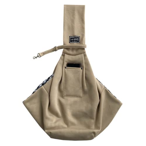 ansu Tragetasche für Hunde, Katzen, Welpen, atmungsaktiv, Schultertasche (Khaki) von ansu