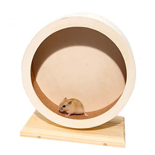 antiai Hamster-Holz-Laufrad, 30,5 cm Kleintier-Übungsrad-Zubehör, leiser Spinner, Hamster-Laufräder, verhindert Depressionsspielzeug für Hamster, Rennmäuse, Mäuse und andere kleine Haustiere (XL) von antiai