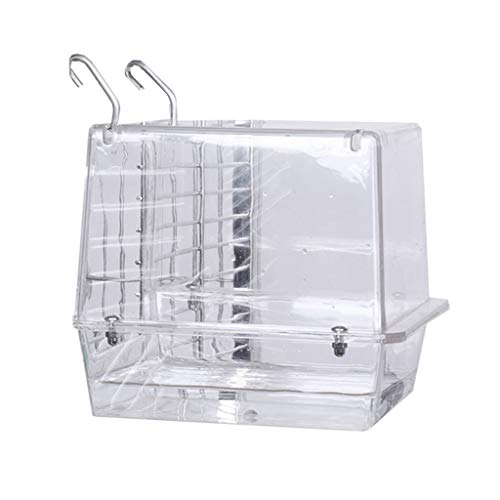 Upgraded Hanging Bird Bath Bird Bathtub Cube Bath Shower Box Bowl Household Hanging Cage Cleaning Tool For Little Bird Parrot Toys African Grey For Small Papageien For Large Birds Conure Ara Parrot von antianzhizhuang