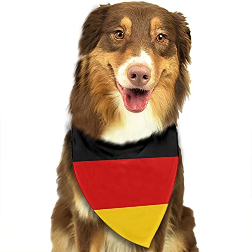 Hundehalstuch, Motiv: Nationalflagge Deutschlands, Dreiecks-Lätzchen, Schal, Zubehör für kleine, mittelgroße und große Hunde, Katzen, Haustiere von BYUP