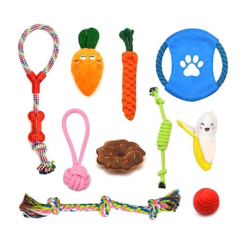 apughize Hundespielzeug zum Apportieren von Hunden, Seil, Ziehspiel für Welpen, Zahnen, Kauspielzeug für Hunde, Apportierspielzeug für den Innenbereich, Haustierbedarf von apughize