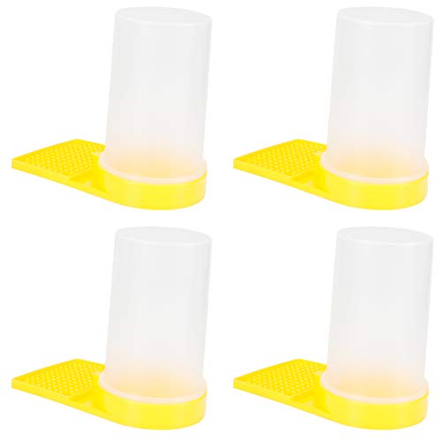 4 Stück Pro Set Bienenstock-Eingangsfutterspender, Kunststoff-Wasserspender, Honigbienen-Fütterungsausrüstung, Einfach zu Bedienen und zu Reinigen, Sicher und Langlebig, von aqxreight