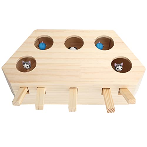 Holz- und Silikon Interactive Cat Hunt Spielzeug Kätzchen Puzzle Spielzeug Haustier Spielzeugversorgung Holz- und Silikon Interactive Cat Hunt Spielzeug Kätzchen Puzzle Spielzeug Haustier Spielzeugversorgung von aqxreight