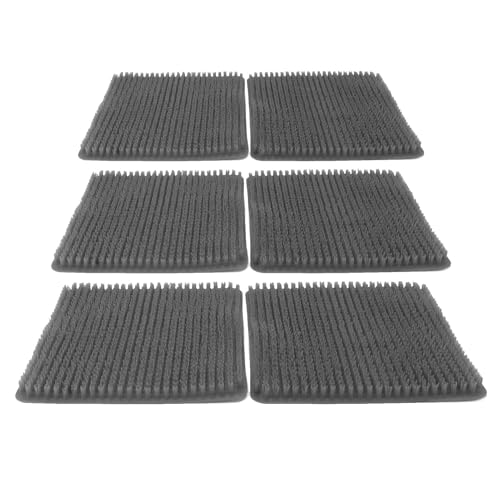 Hühnernest-Pads, Wasserdicht, Atmungsaktiv, Hühnerstallmatten für Hühner, 6 Stück (Grey) von aqxreight